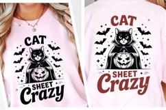 Cat Sheet Crazy SVG PNG, Funny Spooky Cat SVG, Retro Product Image 6