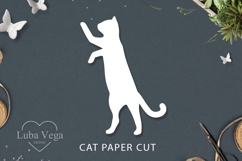 Cat paper SVG / Cat SVG / cat silhouette png Product Image 1