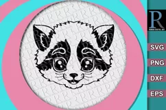Cat SVG Cut File, Cricut SVG Clipart, Cute Cat Digital SVG Product Image 1