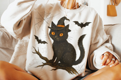 Halloween Cat PNG, Ghost Cat PNG, Spooky Cat PNG, Fall PNG Product Image 2