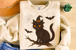 Halloween Cat PNG, Ghost Cat PNG, Spooky Cat PNG, Fall PNG Product Image 4