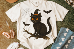 Halloween Cat PNG, Ghost Cat PNG, Spooky Cat PNG, Fall PNG Product Image 5