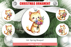Ornament Cat Spring Bouquet Product Image 1