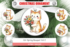 Ornament Cat Spring Bouquet Product Image 1