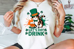 Cat St Patrick's Day PNG, Funny Cat PNG Sublimation Product Image 3