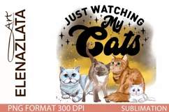Cat clipart Cat sublimation designs Cat png Product Image 1