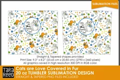 Cat Sublimation png -  20 oz Tumbler Wrap
