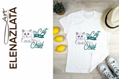 My cat is my child, sublimation cats, cats clipart Product Image 2