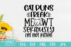 Cat Puns Freak Meowt - Funny Cat Quote - Cat Lover SVG Product Image 6