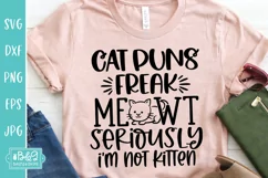 Cat Puns Freak Meowt - Funny Cat Quote - Cat Lover SVG Product Image 1
