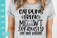 Cat Puns Freak Meowt - Funny Cat Quote - Cat Lover SVG Product Image 5