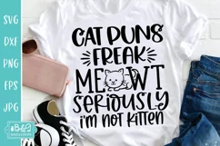 Cat Puns Freak Meowt - Funny Cat Quote - Cat Lover SVG Product Image 4