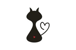 Cat SVG Cut File Product Image 1
