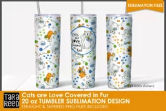 Cat theme 20 oz Tumbler Wrap