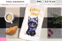 Filine Fine|Watercolor Winter Kitchen Towel Sublimation Product Image 1