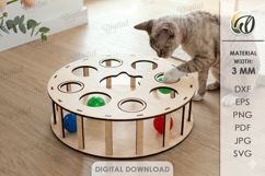 3D Cat Toy Boxes Bundle Laser Cut. Cat Puzzle Box SVG Product Image 7