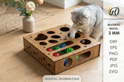 3D Cat Toy Boxes Bundle Laser Cut. Cat Puzzle Box SVG Product Image 9