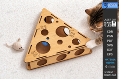 Cat Toy Maze Laser Cut | Interactive Cat Ball Game | Pet SVG Product Image 1