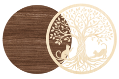 Cat Tree Round Laser Cut SVG Product Image 2