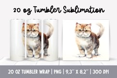Cat Mom 20 Oz Skinny Tumbler Wrap Sublimation Exotic Product Image 1