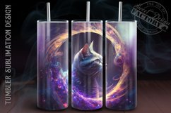 cat tumbler wrap, halloween tumbler sublimation design Product Image 1