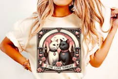 Cats Valentine's Day PNG, Valentine's Day Sublimation, Love Product Image 2