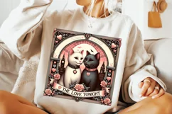 Cats Valentine's Day PNG, Valentine's Day Sublimation, Love Product Image 3