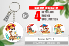 Keychain Summer Cat Product Image 1