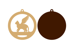 Cat Memorial Ornament Laser Cut Product Image 2