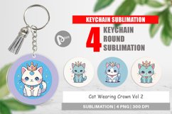 Keychain Cat Wearing Crown Product Image 1