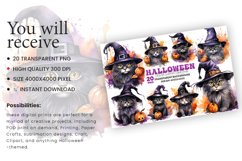 Halloween watercolor clipart, cat witch sublimation, Halloween sublimation designs, watercolor witch clipart, Halloween cat clipart, witch cat bundle, Halloween watercolor bundle, cat witch designs, watercolor cat clipart, witch sublimation bundle, Hallow