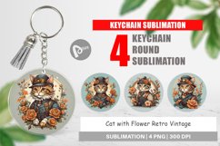 Keychain Steampunk Cat Product Image 1