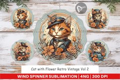 Wind Spinner Steampunk Cat Product Image 1