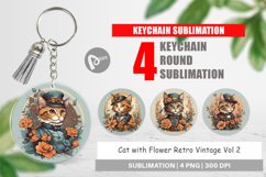 Keychain Steampunk Cat Product Image 1