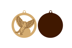 Cat with Wings Memorial Ornament Laser Cut Product Image 2