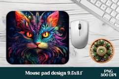Rainbow cat mouse pad sublimation design, rainbow cat sublimation design, animal mousepad sublimation.