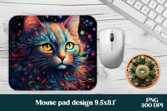 Psychedelic cat mouse pad sublimation bundle PNG design Product Image 5