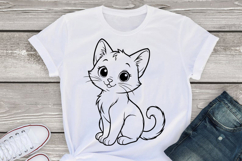 Cat svg png, Cute baby cat kitty character, pet life svg, Cu Product Image 3