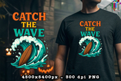Catch The Wave Surfboard PNG File