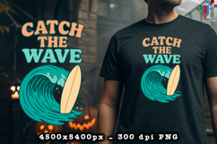 Catch The Wave Surfing PNG File