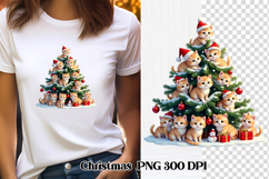 Christmas cat clipart PNG | Christmas animal sublimation Product Image 1