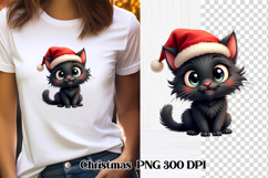 Christmas cat clipart PNG | Christmas animal sublimation Product Image 1