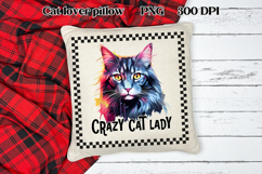 Rainbow cat clipart PNG design | Cat sublimation design Product Image 1