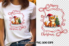 Christmas funny cat sublimation | Christmas clipart design Product Image 1
