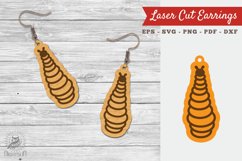 Caterpillar Laser Cut Earrings SVG Product Image 1
