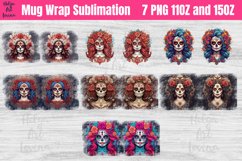Catherine Skull Mug Sublimation 11OZ and 15OZ Product Image 2