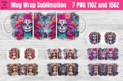 Catherine Skull Mug Sublimation 11OZ and 15OZ Product Image 1