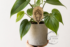 Gothic Plant Stake - Catrina - SVG PNG Laser Cut - Garden Product Image 4