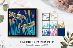 Dragonfly SVG / Dragonfly paper cutting Product Image 1