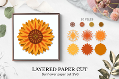 3D Sunflowers SVG / Paper Flower Product Image 1